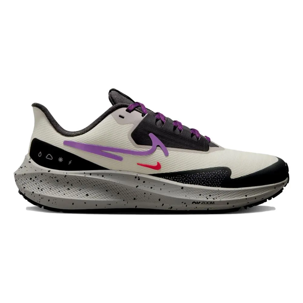 Nike Women s Pegasus 39 Shield Light Bone Vivid Purple Cobblestone